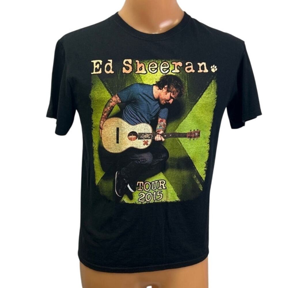 2015 Ed Sheeran Mens Medium The X Tour Crew Neck Short Sleeve Tee Shirt